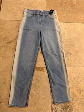 abercrombie kids Two-Tone Light & Pale Blue Straight Jeans